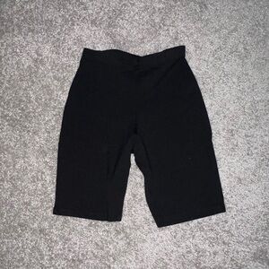 Black biker shorts